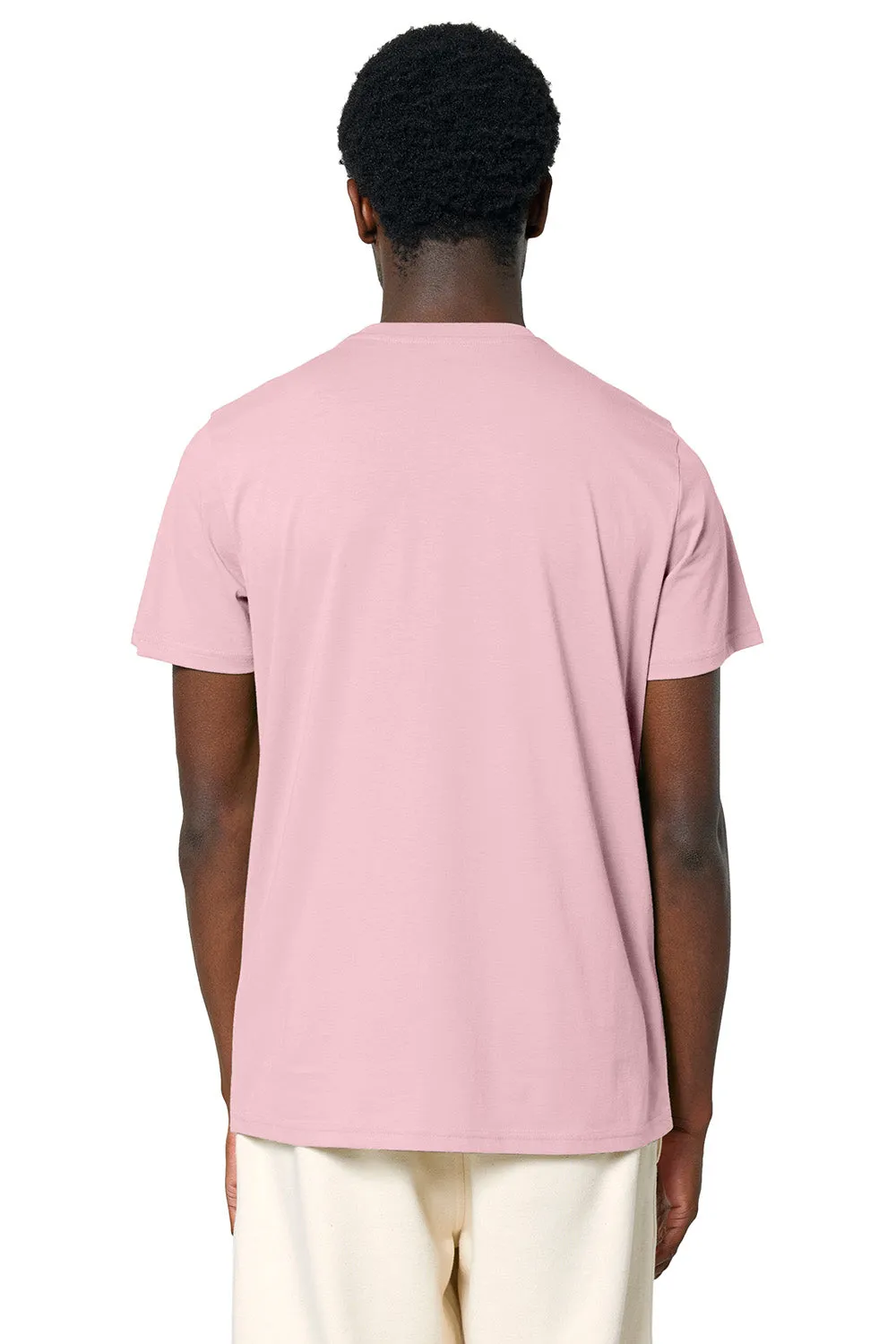 Stanley/Stella Mens Crafter Short Sleeve Crewneck T-Shirt - Cotton Pink