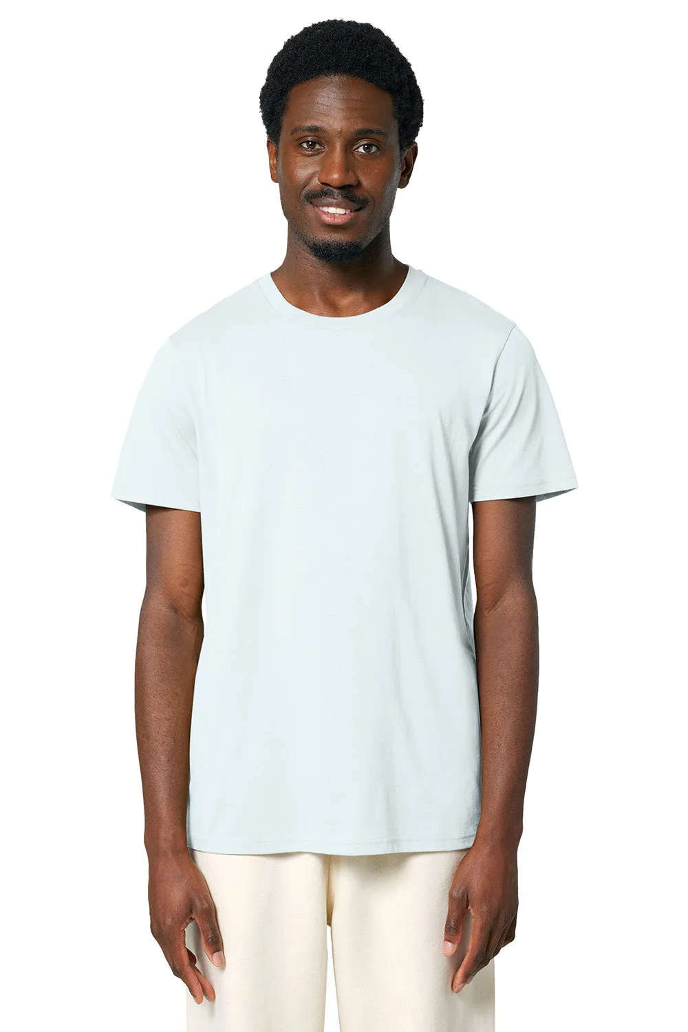 Stanley/Stella Mens Crafter Short Sleeve Crewneck T-Shirt - Ice Blue