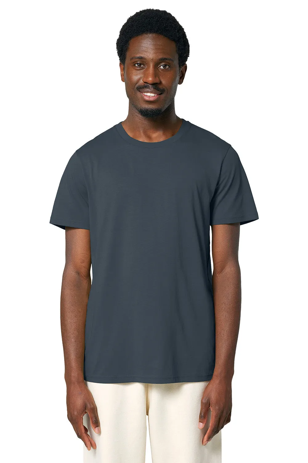 Stanley/Stella Mens Crafter Short Sleeve Crewneck T-Shirt - India Ink Grey