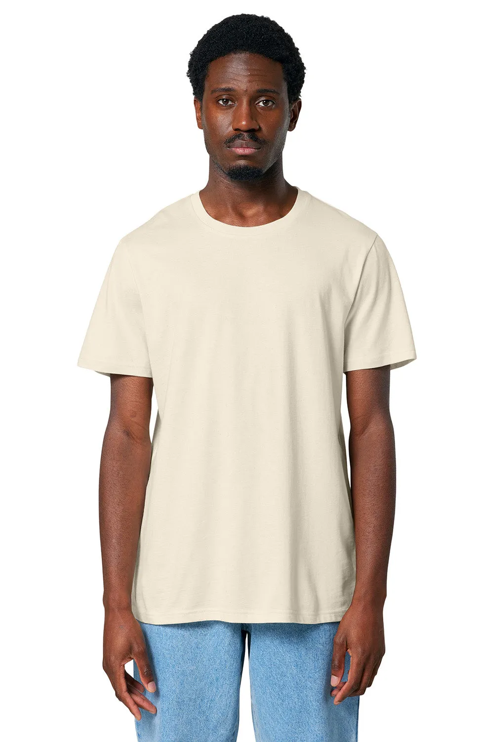 Stanley/Stella Mens Crafter Short Sleeve Crewneck T-Shirt - Natural Raw