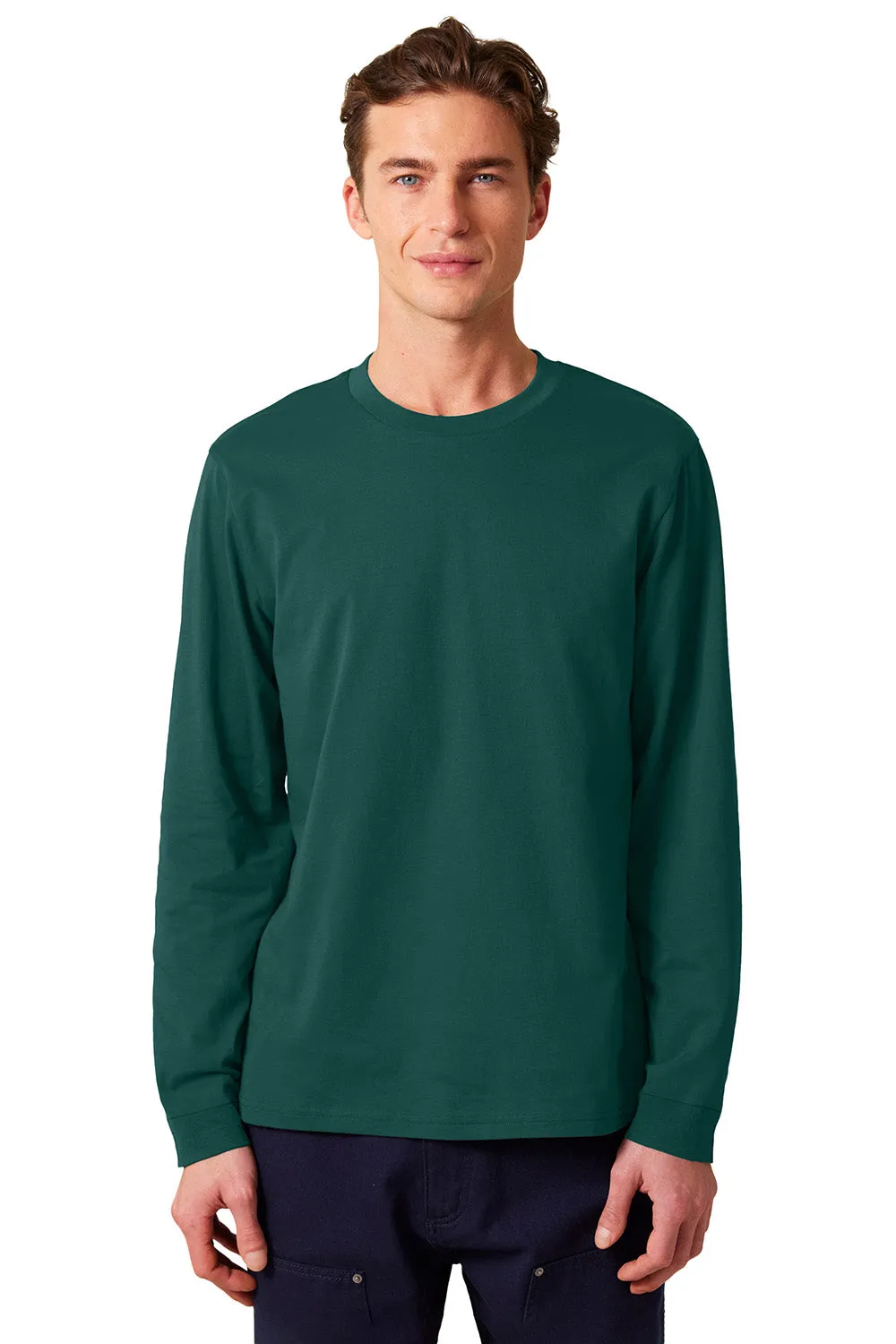Stanley/Stella Mens Creator 2.0 Long Sleeve Crewneck T-Shirt - Glazed Green