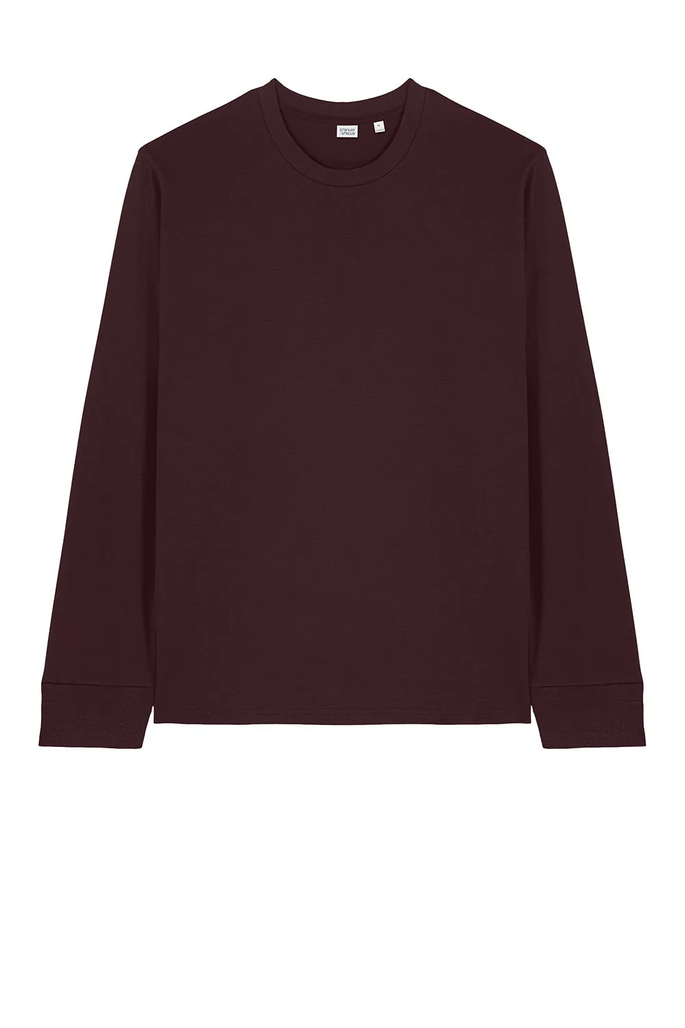 Stanley/Stella Mens Creator 2.0 Long Sleeve Crewneck T-Shirt - Red Brown