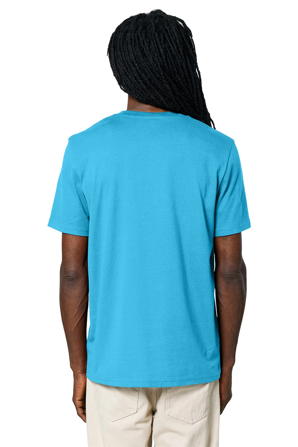 Stanley/Stella Mens Creator 2.0 Short Sleeve Crewneck T-Shirt - Aqua Blue