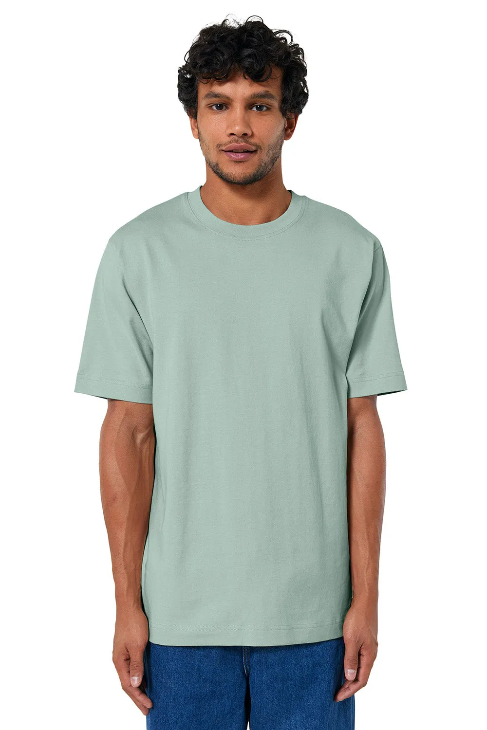 Stanley/Stella Mens Freestyler Heavyweight Short Sleeve Crewneck T-Shirt - Aloe Green