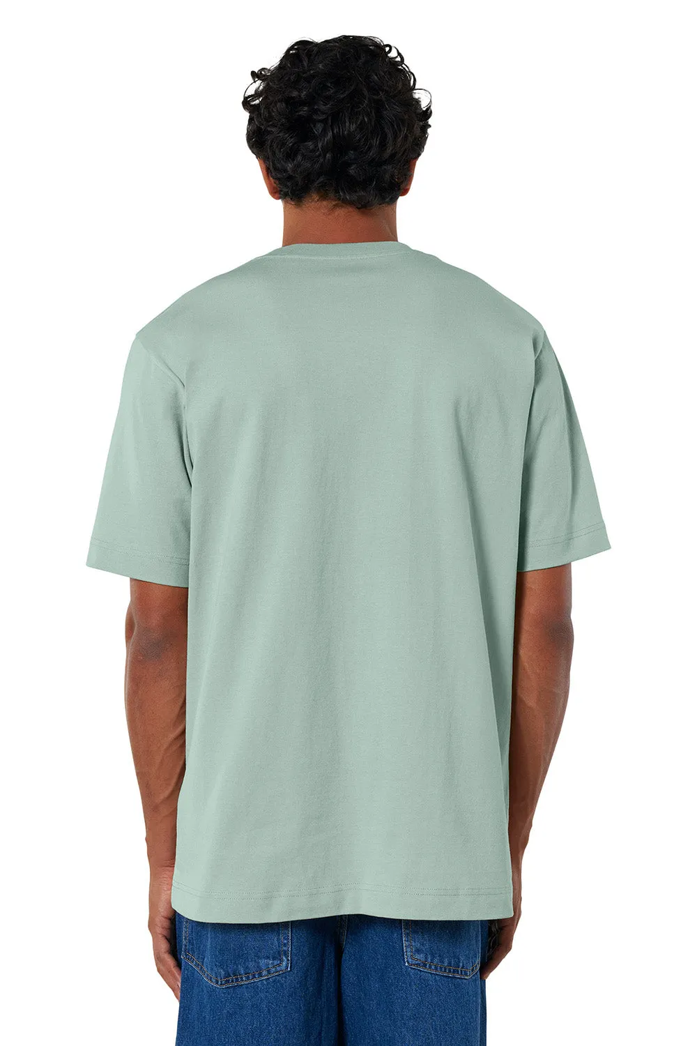 Stanley/Stella Mens Freestyler Heavyweight Short Sleeve Crewneck T-Shirt - Aloe Green
