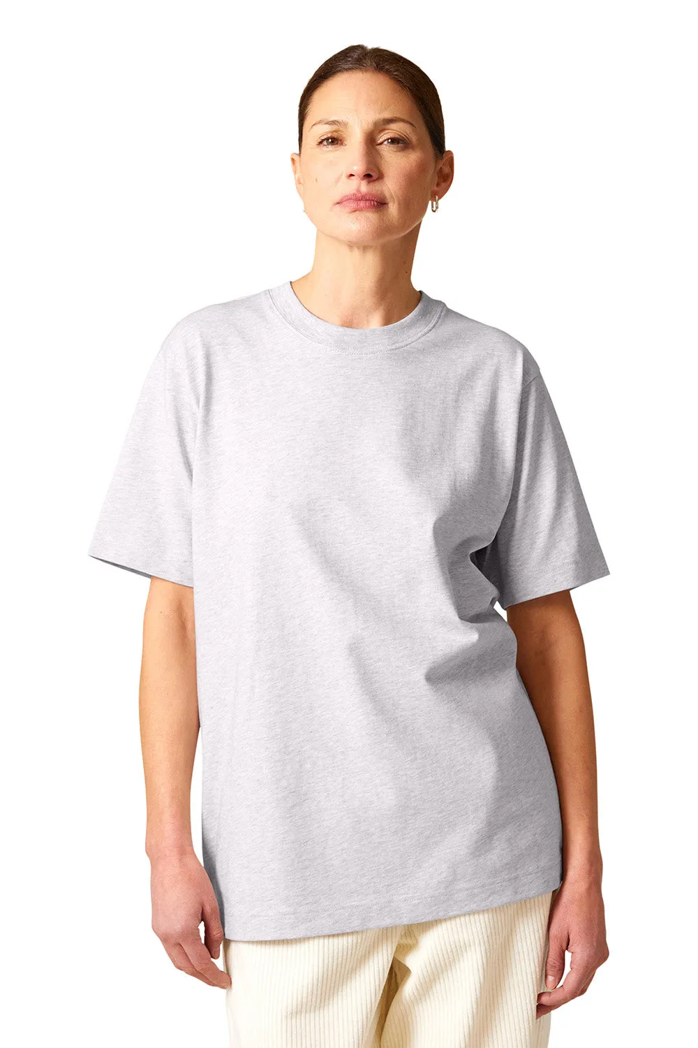 Stanley/Stella Mens Freestyler Heavyweight Short Sleeve Crewneck T-Shirt - Heather Cool Grey