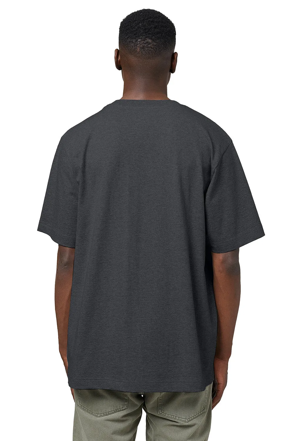 Stanley/Stella Mens Freestyler Heavyweight Short Sleeve Crewneck T-Shirt - Heather Dark Grey