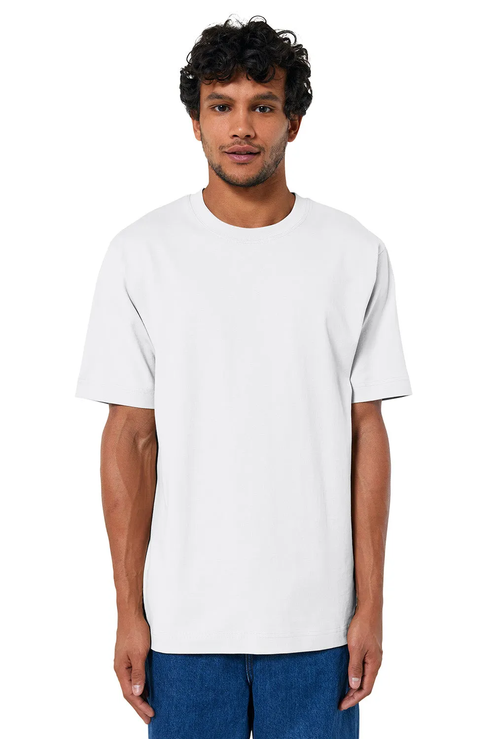 Stanley/Stella Mens Freestyler Heavyweight Short Sleeve Crewneck T-Shirt - White
