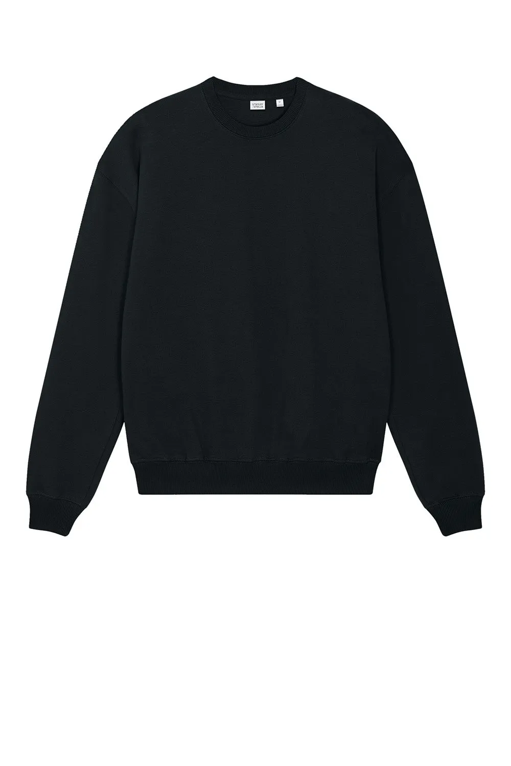Stanley/Stella Mens Ledger Dry Crewneck Sweatshirt - Black