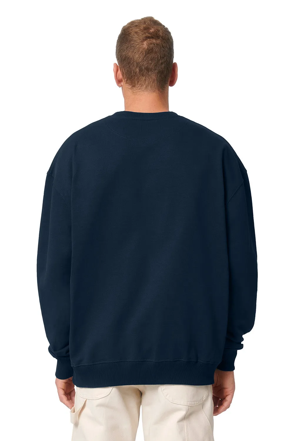 Stanley/Stella Mens Ledger Dry Crewneck Sweatshirt - French Navy Blue