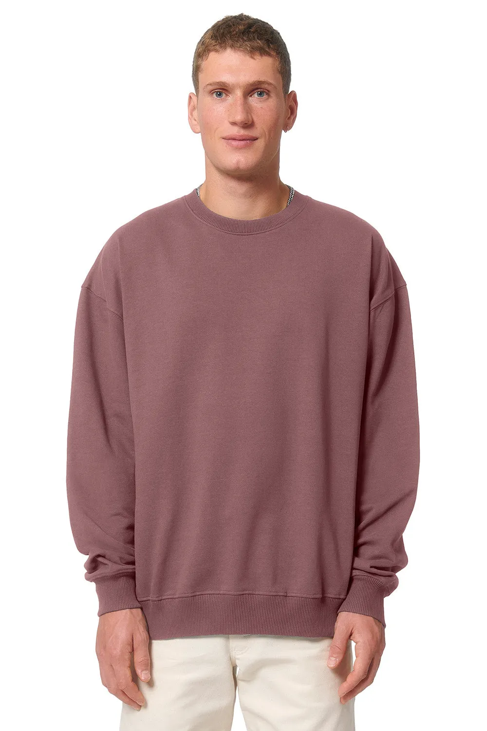 Stanley/Stella Mens Ledger Dry Crewneck Sweatshirt - Kaffa Coffee