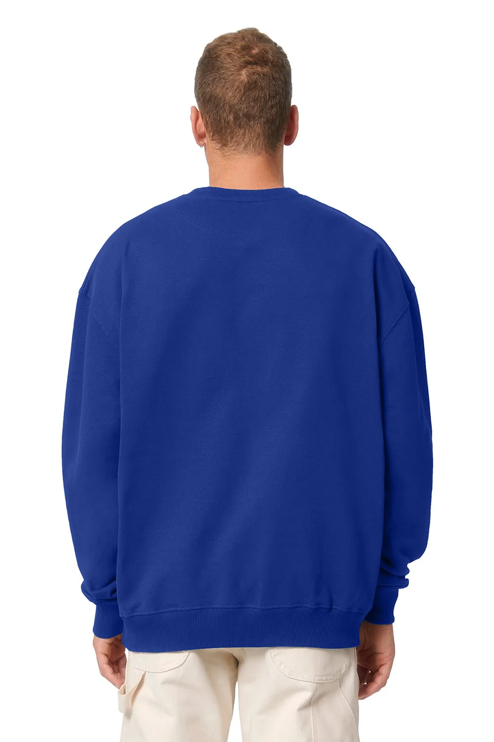 Stanley/Stella Mens Ledger Dry Crewneck Sweatshirt - Worker Blue