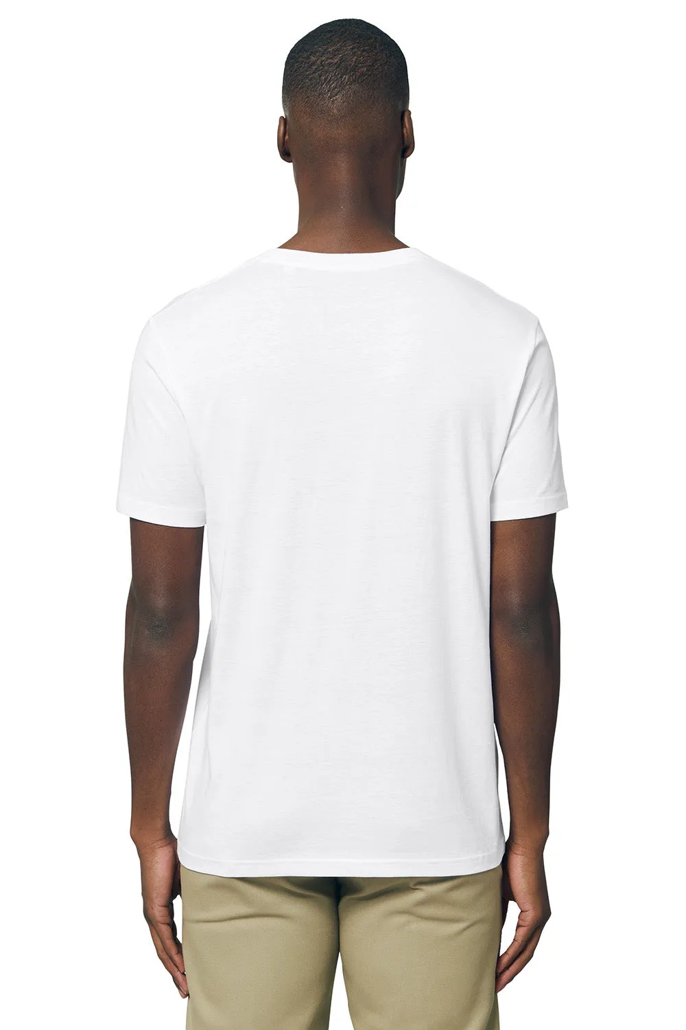 Stanley/Stella Mens Rocker Short Sleeve Crewneck T-Shirt - White