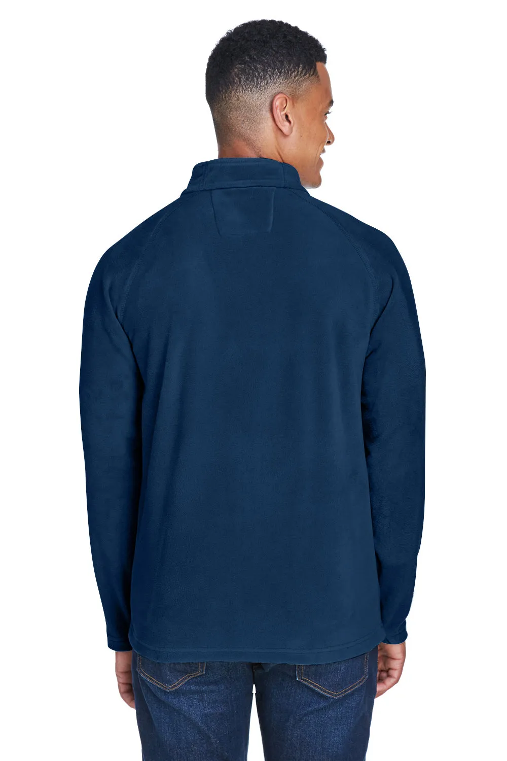 Team 365 Mens Campus Pill Resistant Microfleece Full Zip Jacket - Dark Navy Blue