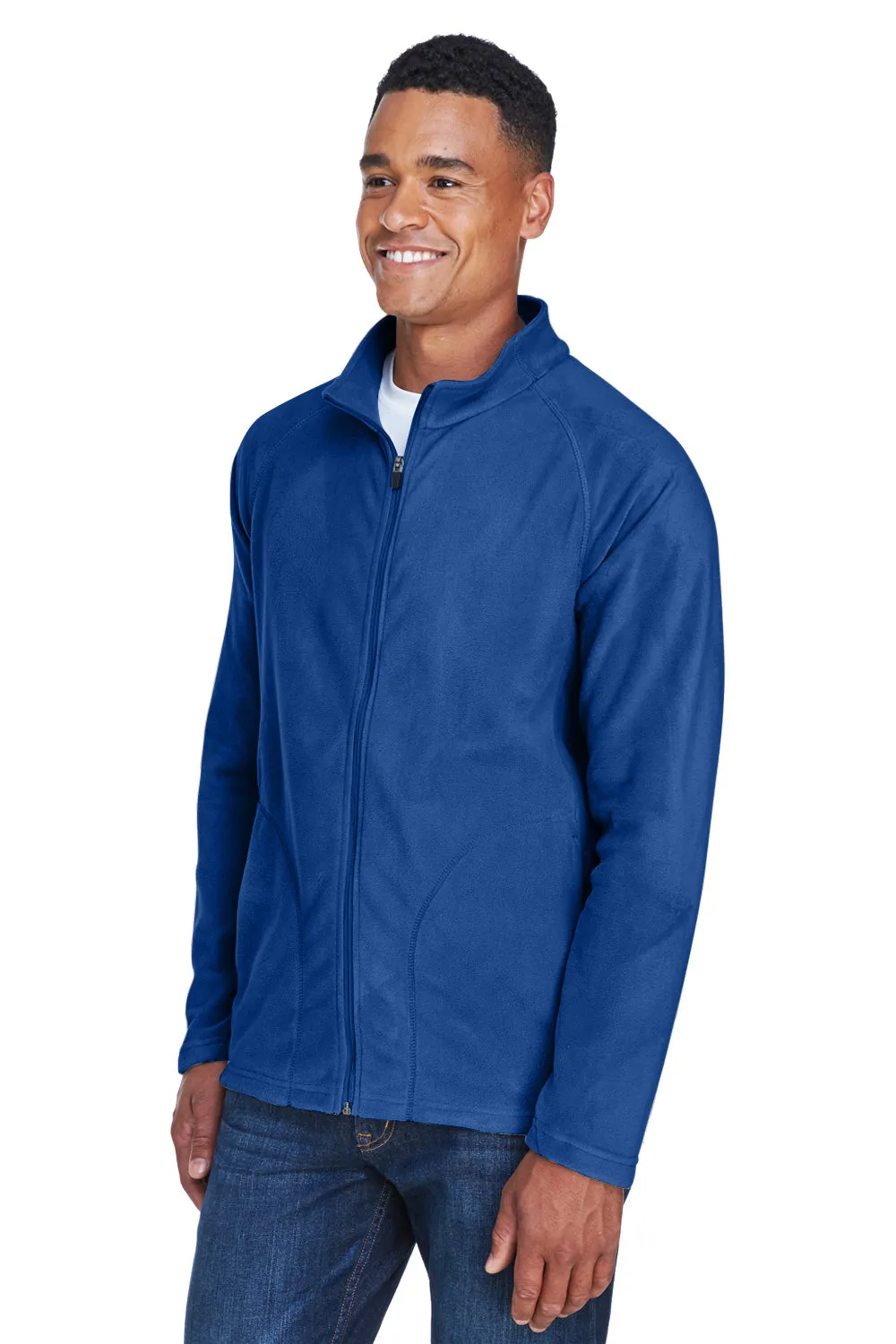 Team 365 Mens Campus Pill Resistant Microfleece Full Zip Jacket - Royal Blue