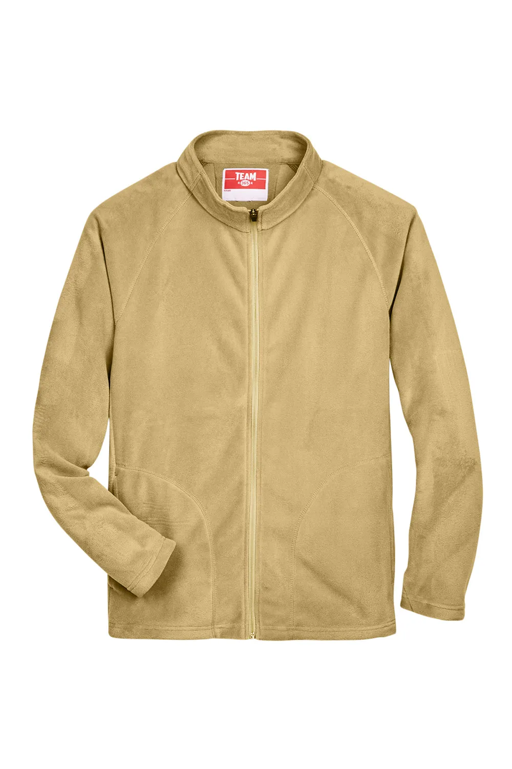 Team 365 Mens Campus Pill Resistant Microfleece Full Zip Jacket - Vegas Gold