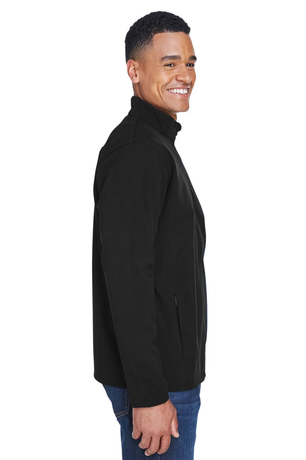 Team 365 Mens Leader Windproof & Waterproof Full Zip Jacket - Black