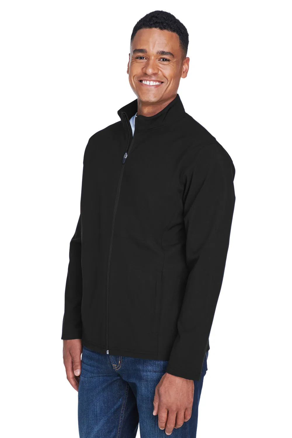 Team 365 Mens Leader Windproof & Waterproof Full Zip Jacket - Black