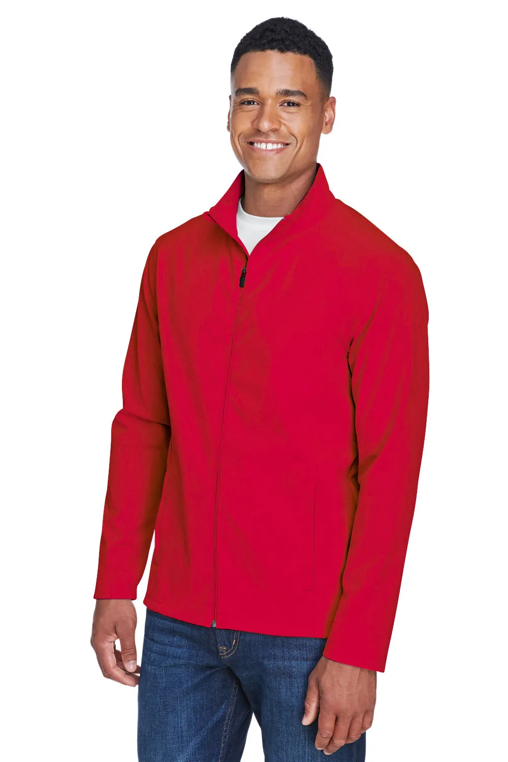 Team 365 Mens Leader Windproof & Waterproof Full Zip Jacket - Red
