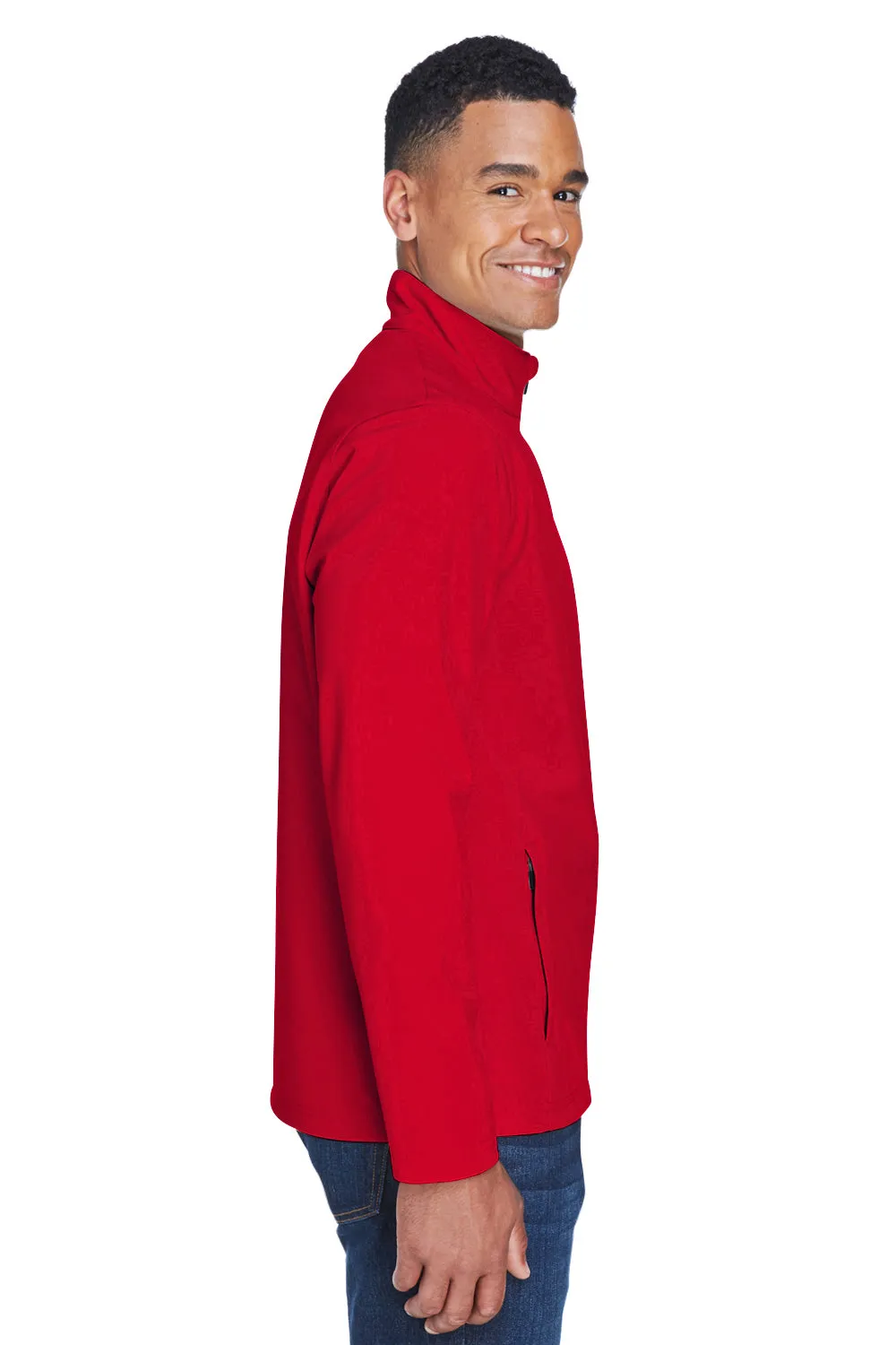 Team 365 Mens Leader Windproof & Waterproof Full Zip Jacket - Red