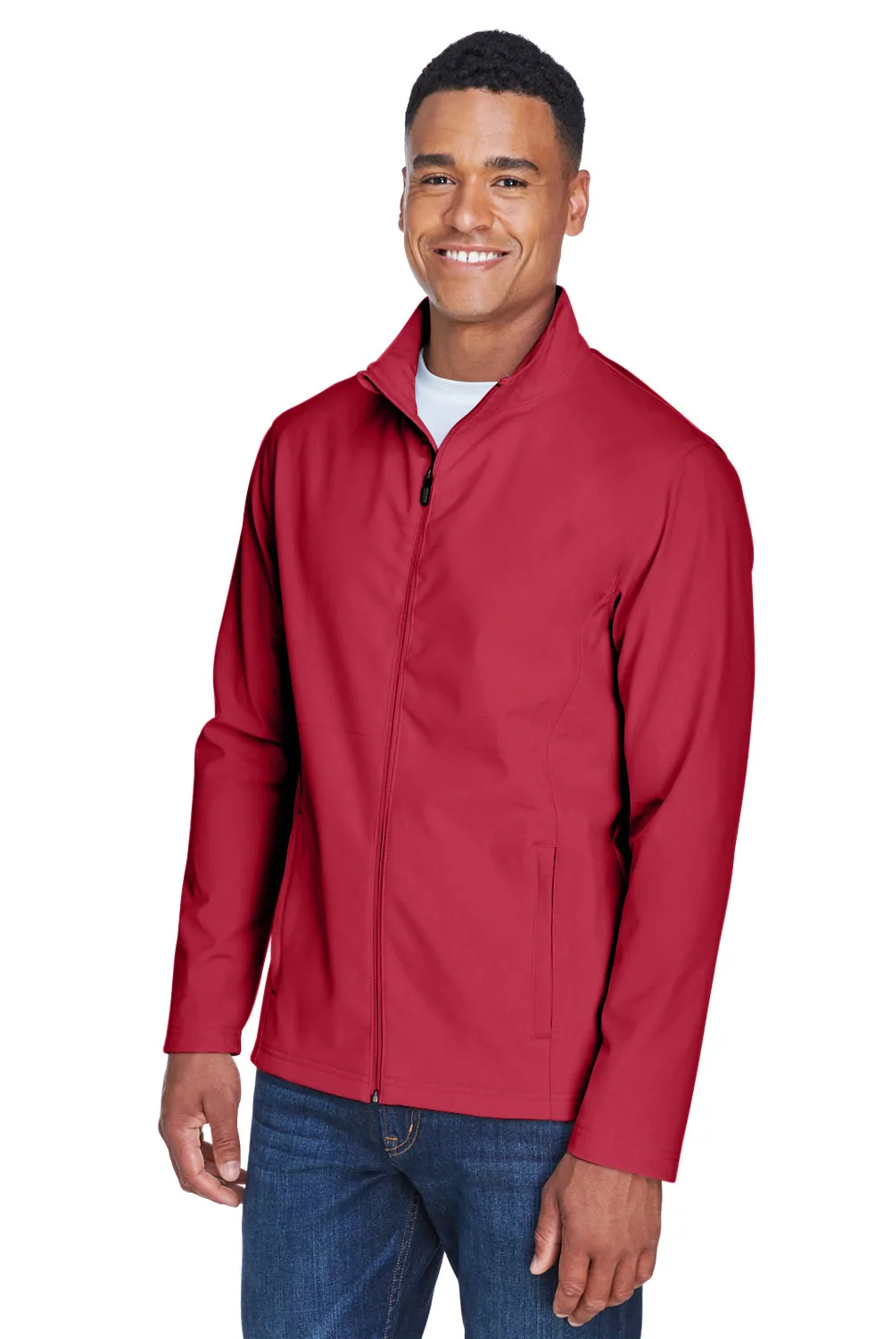 Team 365 Mens Leader Windproof & Waterproof Full Zip Jacket - Scarlet Red