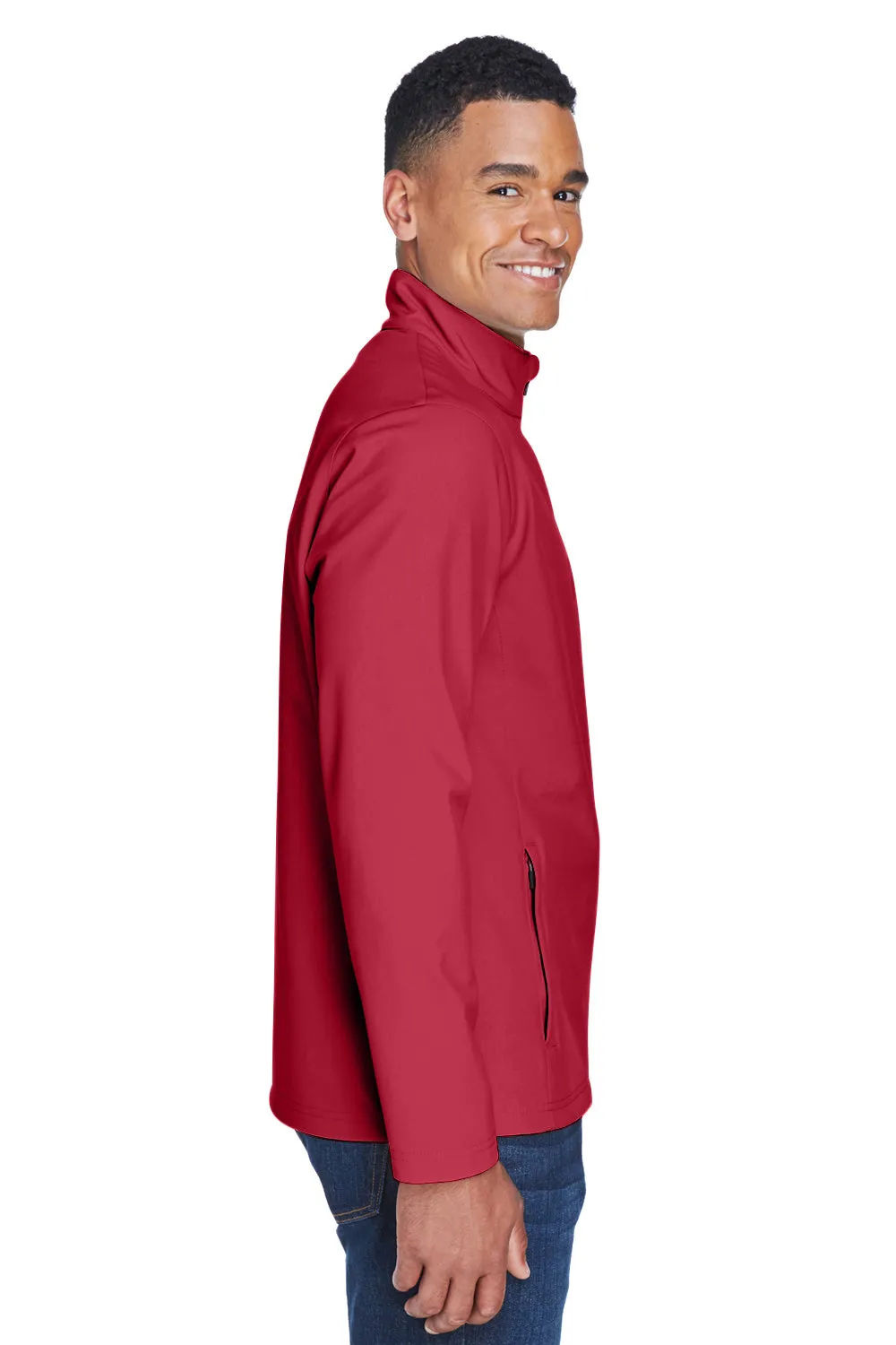 Team 365 Mens Leader Windproof & Waterproof Full Zip Jacket - Scarlet Red