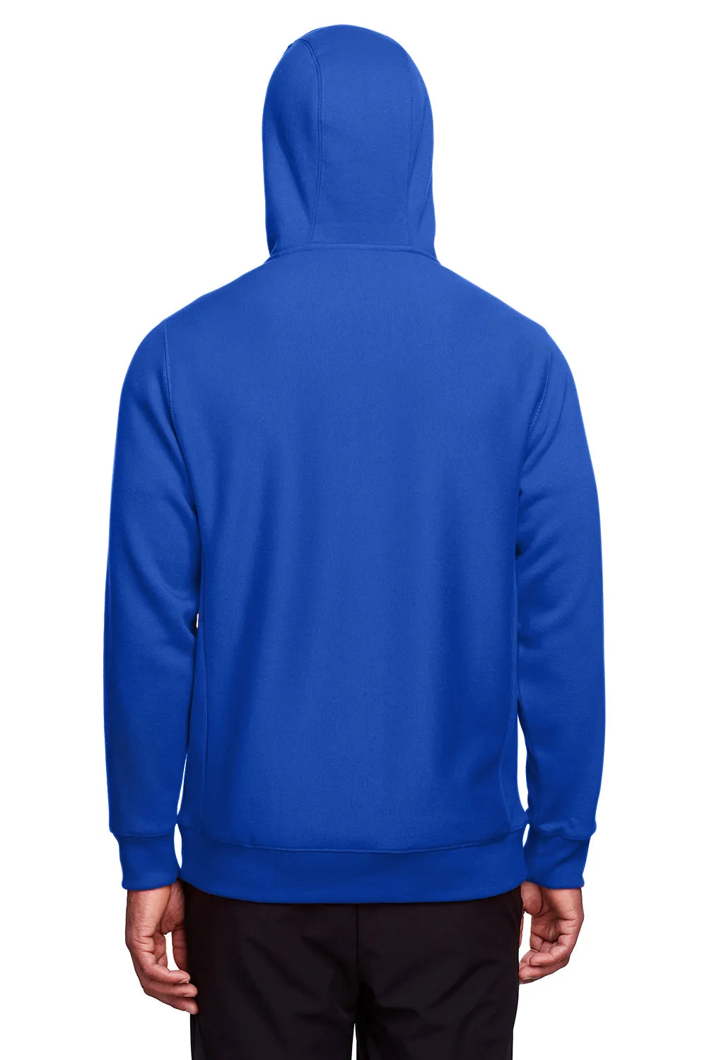 Team 365 Mens Zone HydroSport Fleece Water Resistant Full Zip Hooded Sweatshirt Hoodie w/ Pockets - Royal Blue