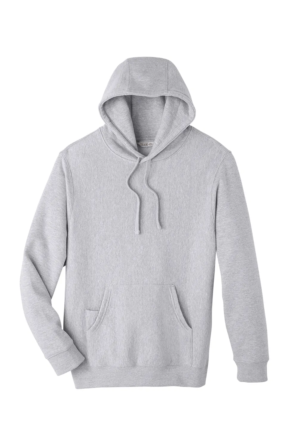 Team 365 Mens Zone HydroSport Fleece Water Resistant Hooded Sweatshirt Hoodie w/ Pouch Pocket - Heather Grey