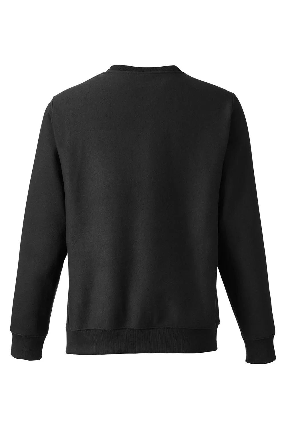 Team 365 Mens Zone HydroSport Water Resistant Crewneck Sweatshirt - Black