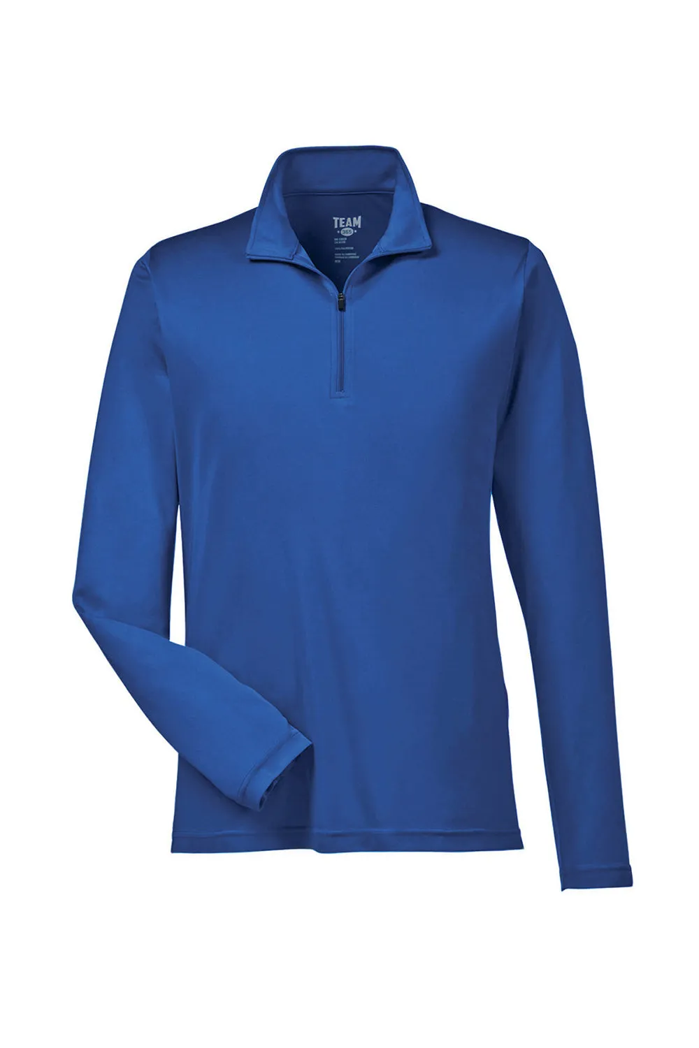 Team 365 Mens Zone Performance Moisture Wicking 1/4 Zip Sweatshirt - Royal Blue
