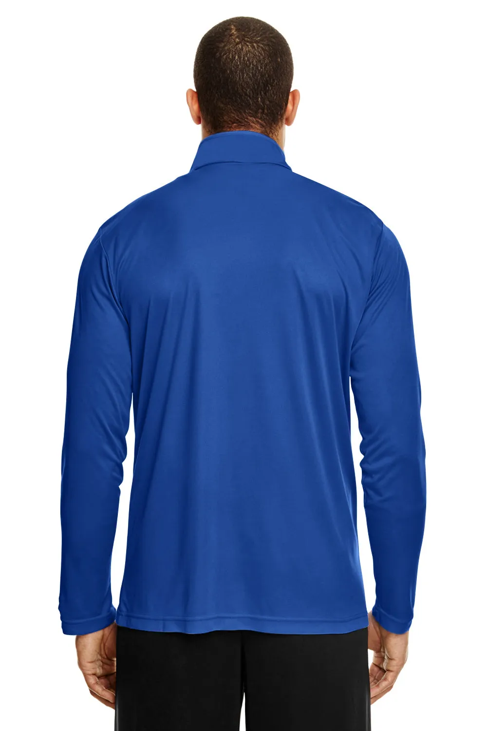 Team 365 Mens Zone Performance Moisture Wicking 1/4 Zip Sweatshirt - Royal Blue