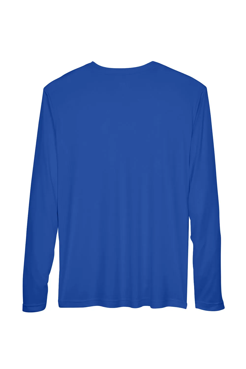 Team 365 Mens Zone Performance Moisture Wicking Long Sleeve Crewneck T-Shirt - Royal Blue