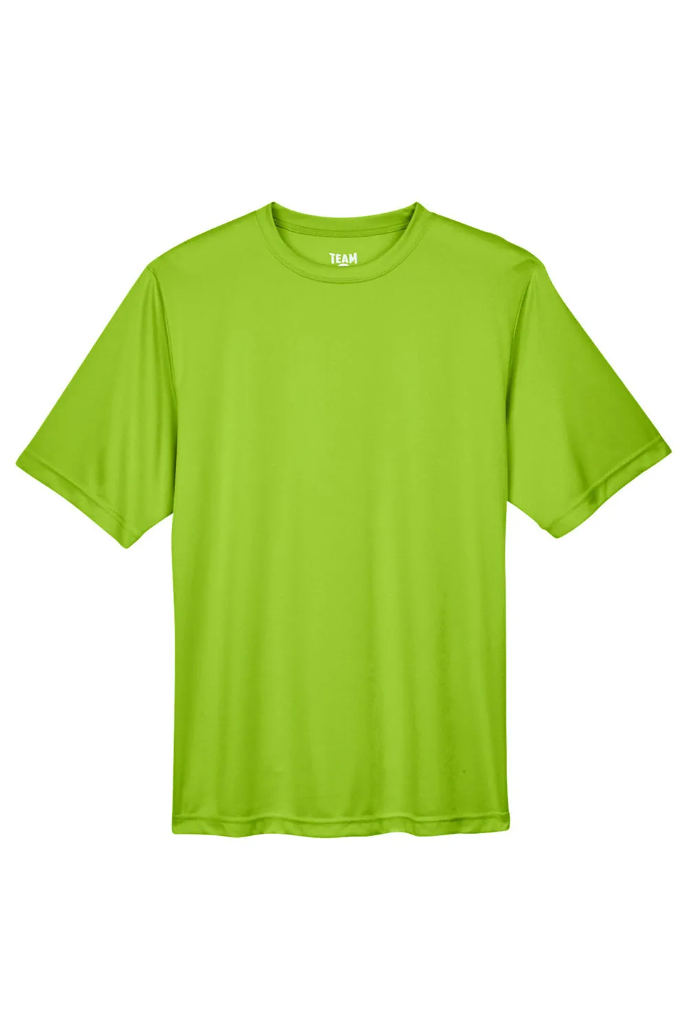 Team 365 Mens Zone Performance Moisture Wicking Short Sleeve Crewneck T-Shirt - Acid Green