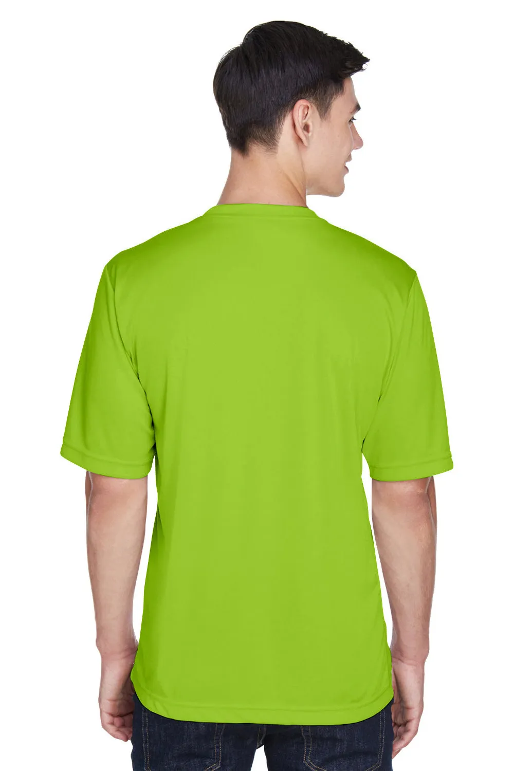 Team 365 Mens Zone Performance Moisture Wicking Short Sleeve Crewneck T-Shirt - Acid Green