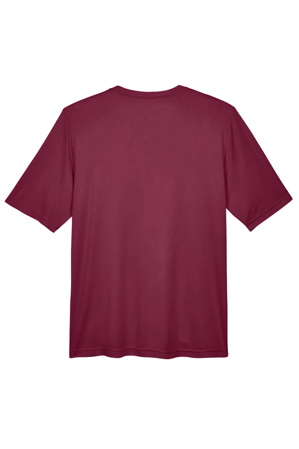 Team 365 Mens Zone Performance Moisture Wicking Short Sleeve Crewneck T-Shirt - Maroon