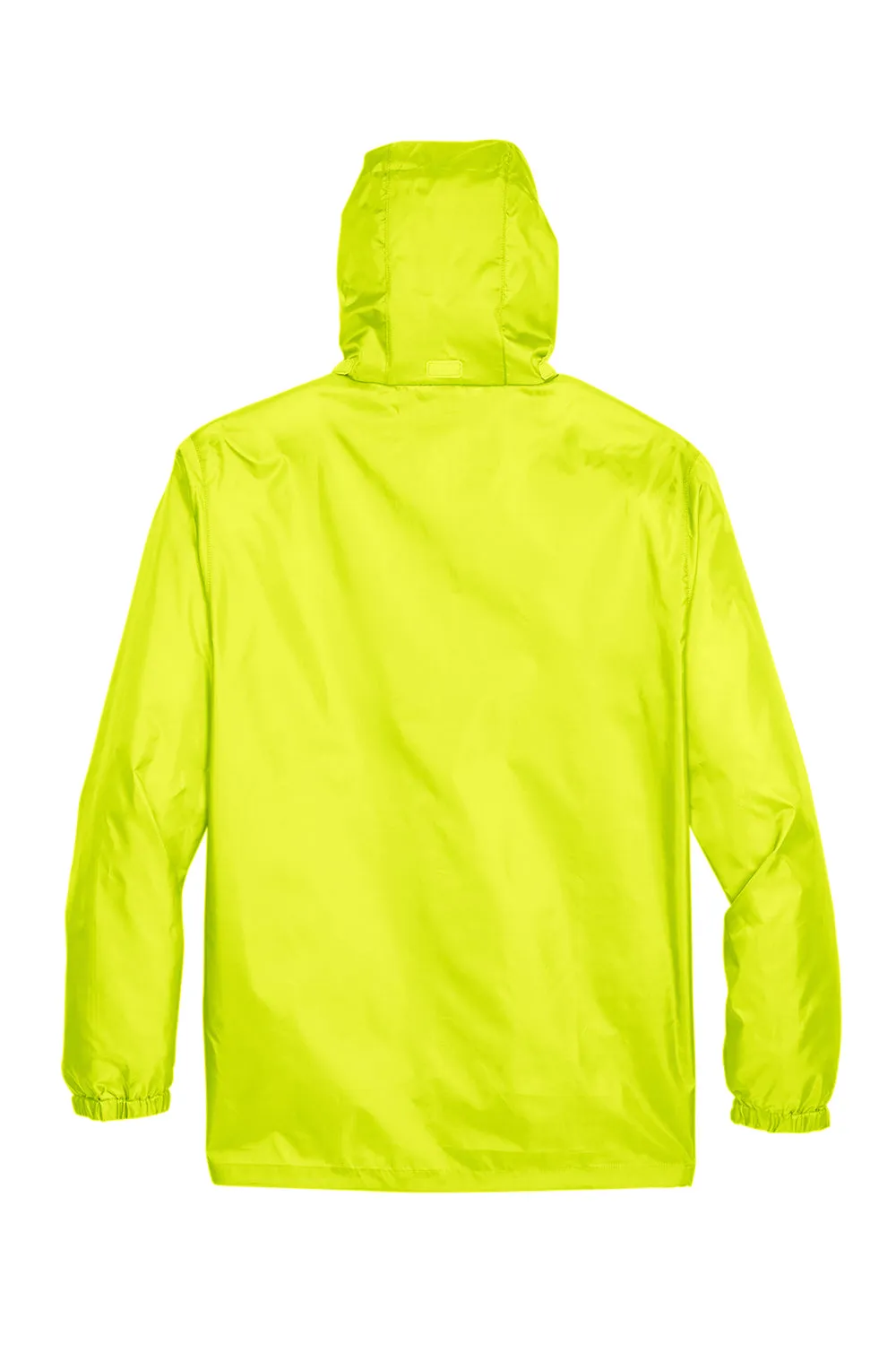 Team 365 Mens Zone Protect Water Resistant Full Zip Hooded Jacket - Safety Yellow