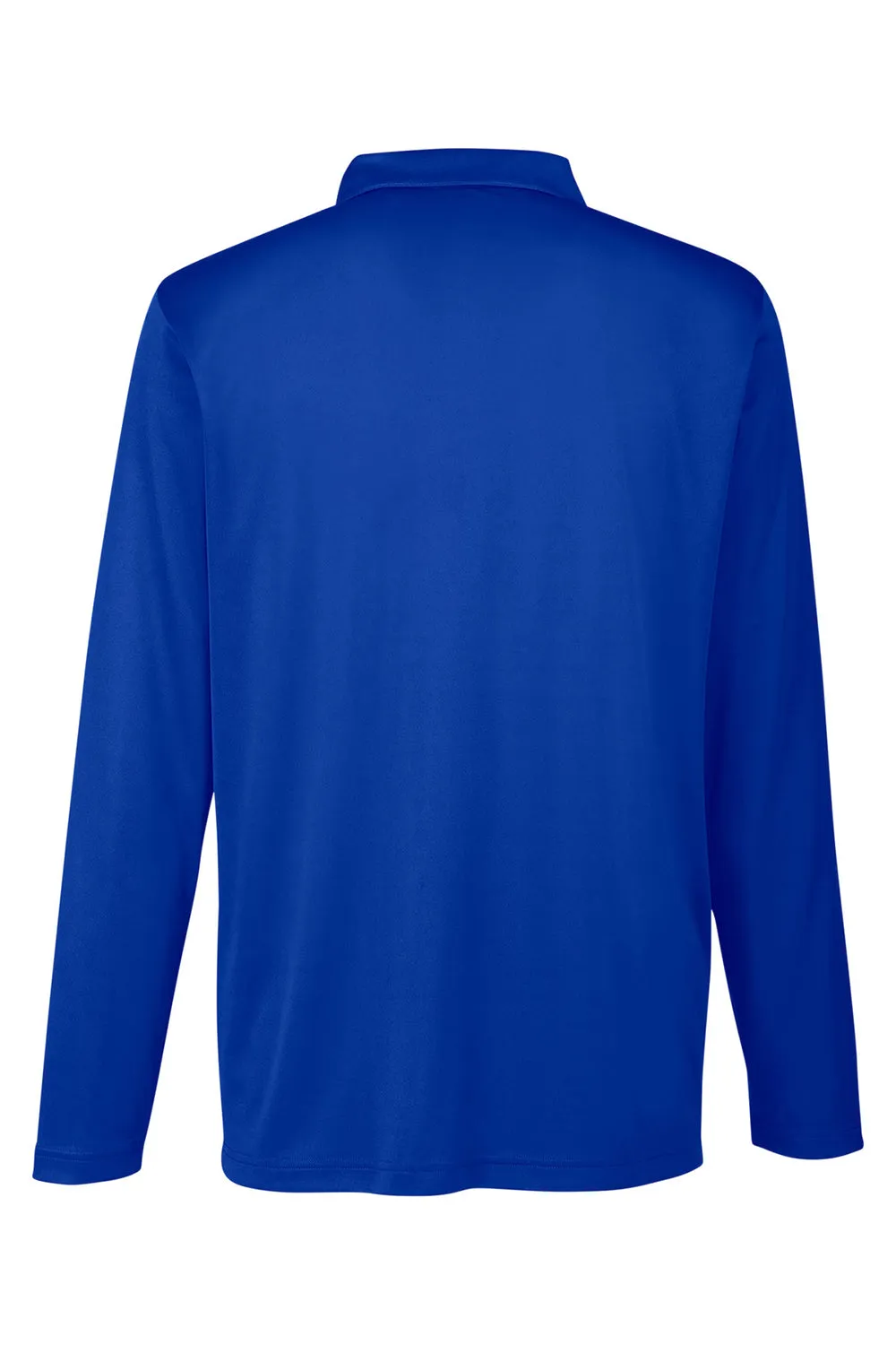 Team 365 Mens Zone Sonic Moisture Wicking Long Sleeve Polo Shirt - Royal Blue