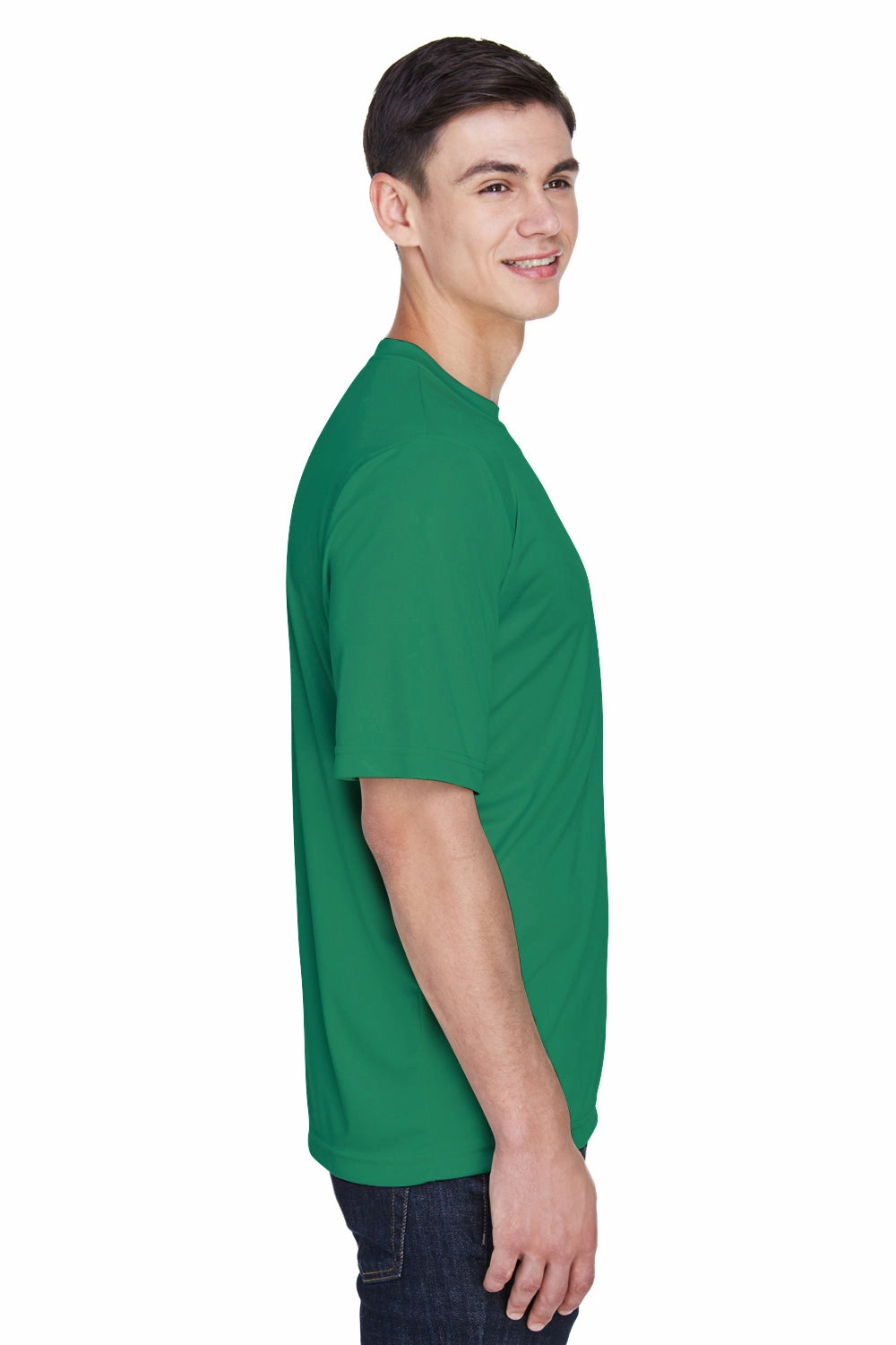 Team 365 Mens Zone Performance Moisture Wicking Short Sleeve Crewneck T-Shirt - Kelly Green