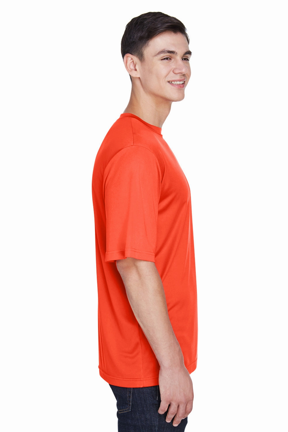 Team 365 Mens Zone Performance Moisture Wicking Short Sleeve Crewneck T-Shirt - Orange