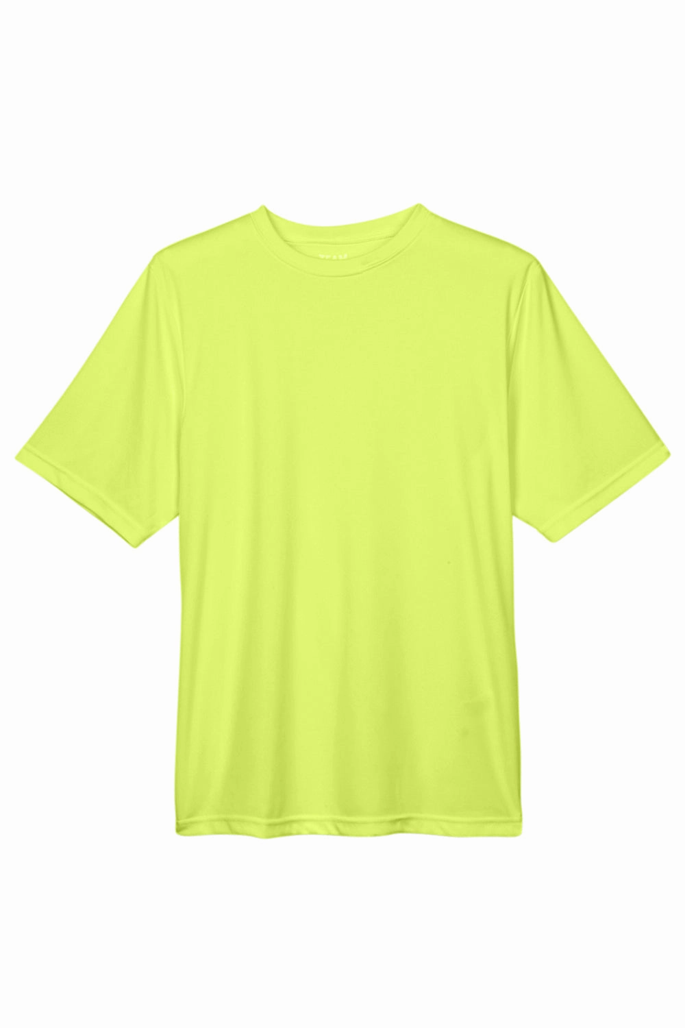 Team 365 Mens Zone Performance Moisture Wicking Short Sleeve Crewneck T-Shirt - Safety Yellow