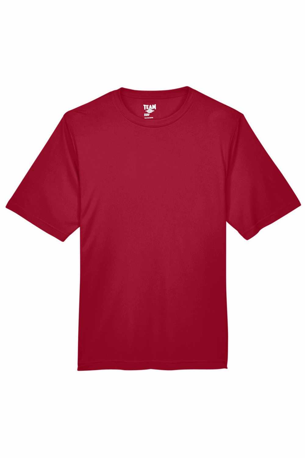 Team 365 Mens Zone Performance Moisture Wicking Short Sleeve Crewneck T-Shirt - Scarlet Red