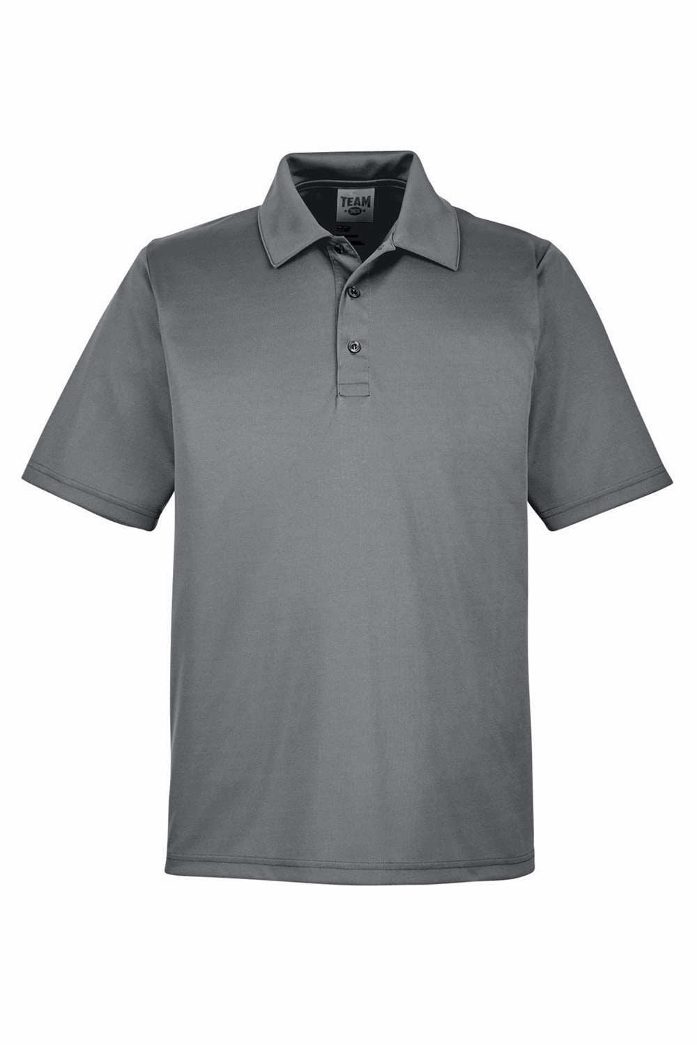 Team 365 Mens Zone Performance Moisture Wicking Short Sleeve Polo Shirt - Graphite Grey
