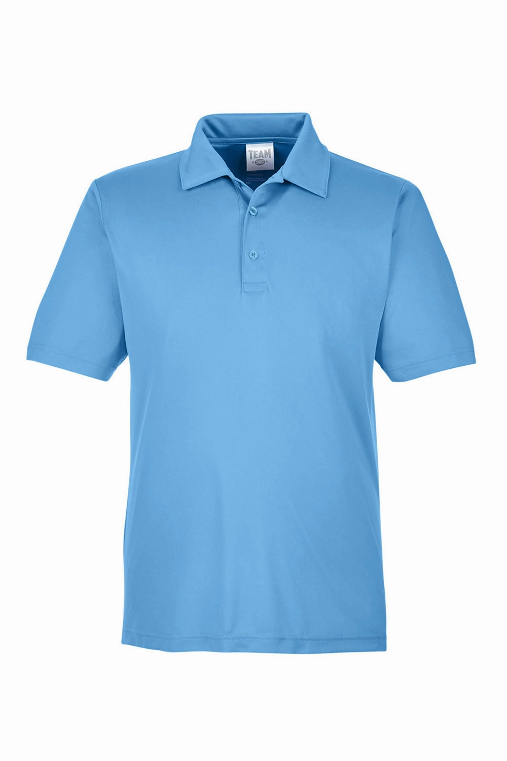 Team 365 Mens Zone Performance Moisture Wicking Short Sleeve Polo Shirt - Light Blue