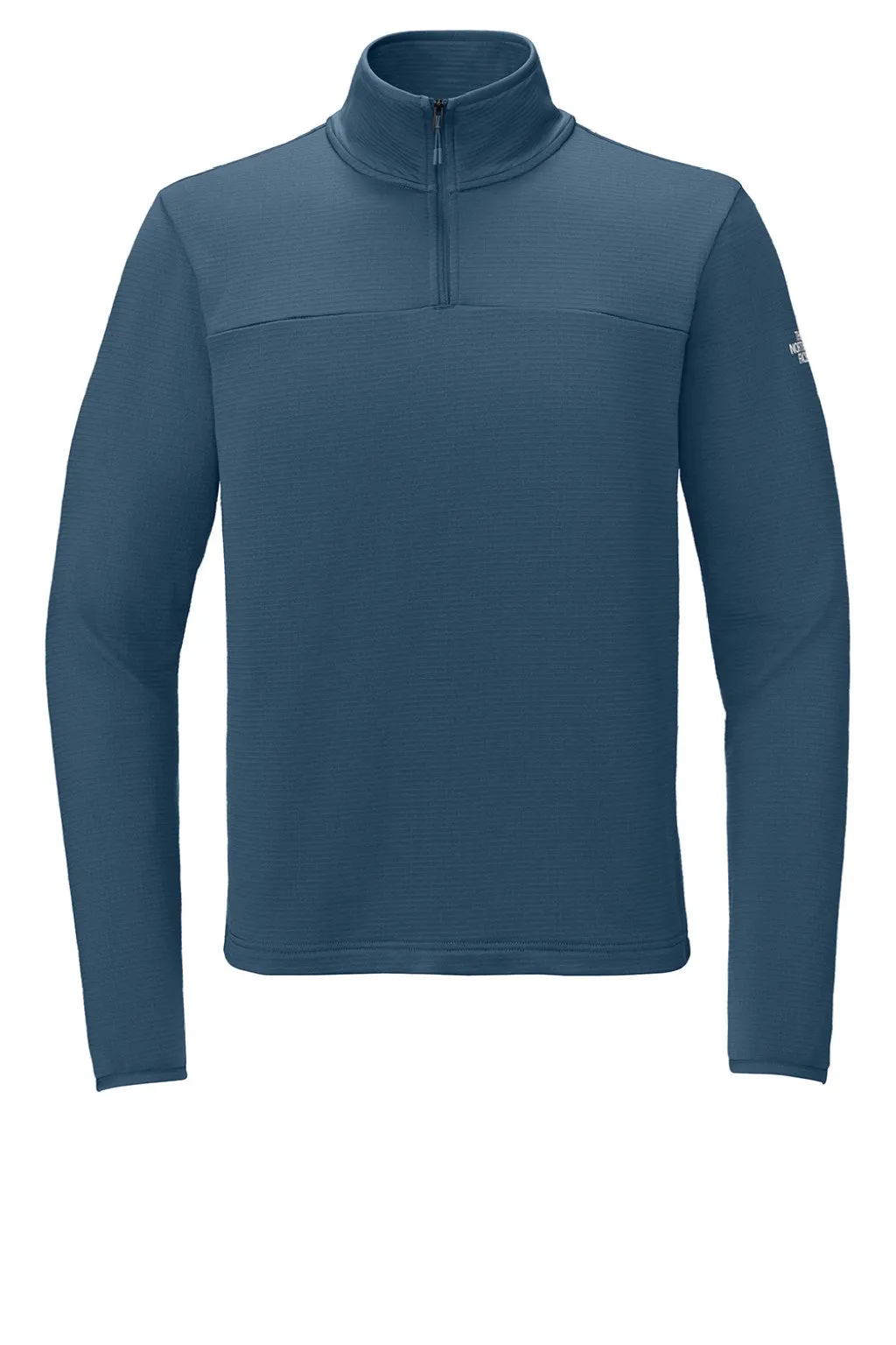 The North Face Mens Aim Fleece 1/4 Zip Sweatshirt - Shady Blue