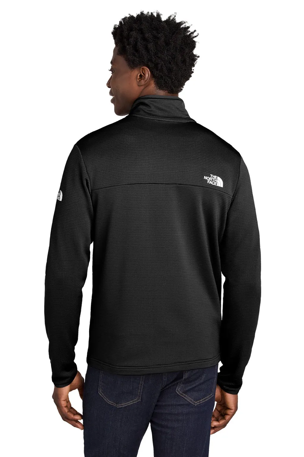 The North Face Mens Aim Fleece Full Zip Jacket - Black
