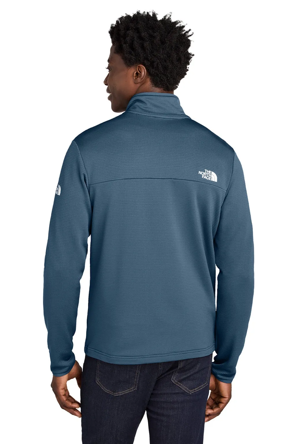 The North Face Mens Aim Fleece Full Zip Jacket - Shady Blue