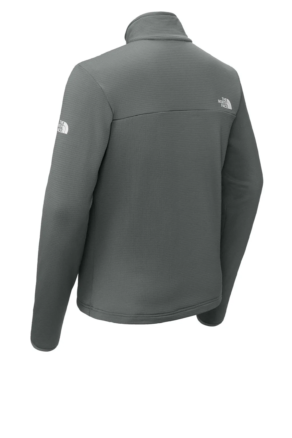 The North Face Mens Aim Fleece Full Zip Jacket - Smoked Pearl Grey