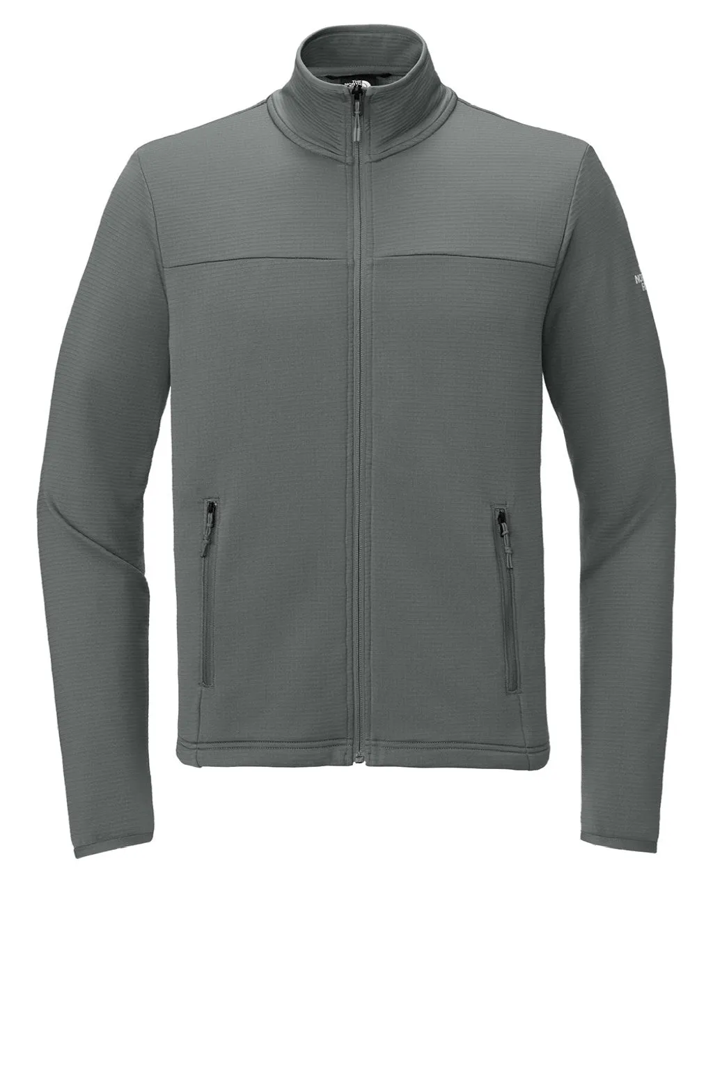 The North Face Mens Aim Fleece Full Zip Jacket - Smoked Pearl Grey