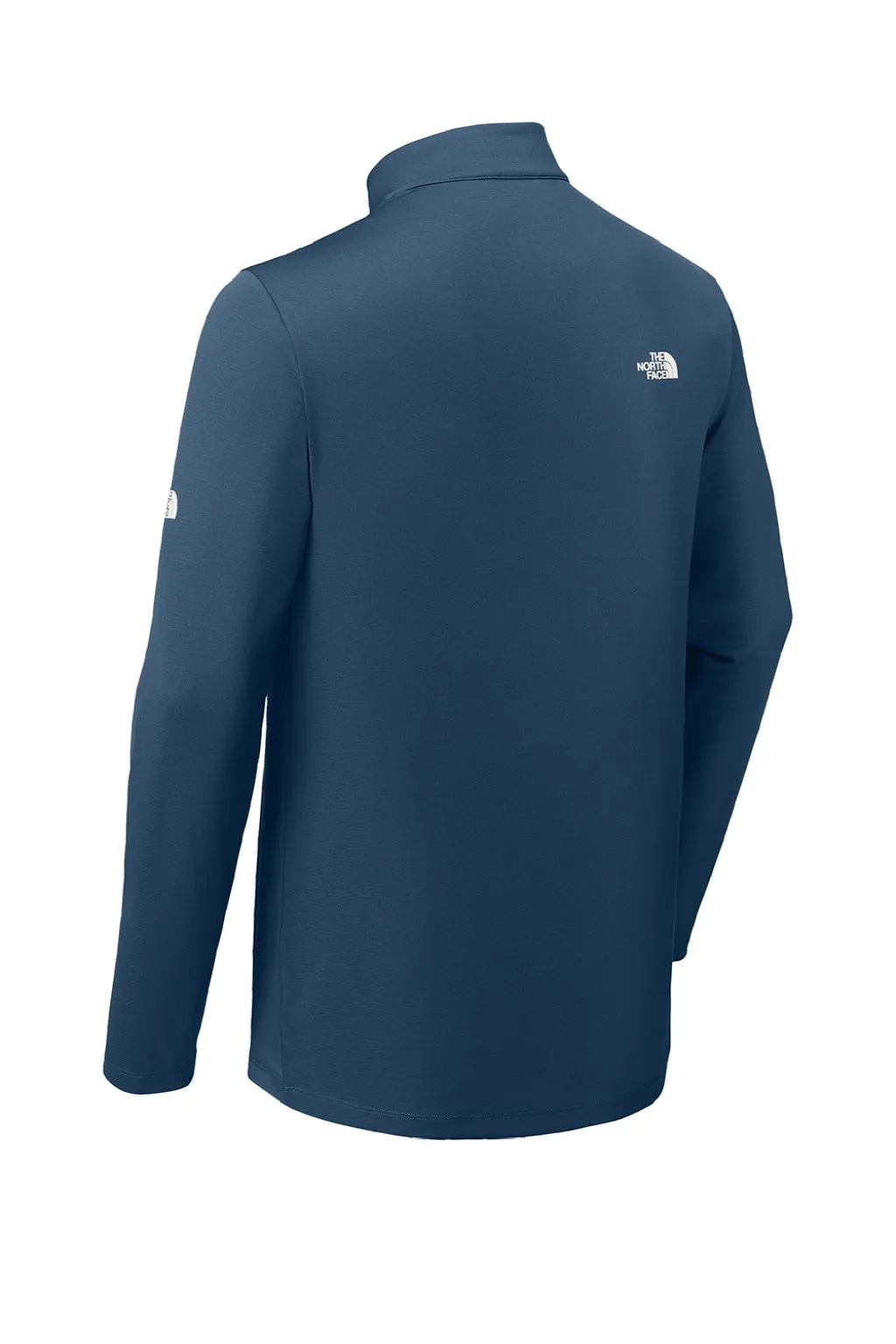 The North Face Mens Ambition Moisture Wicking 1/4 Zip Sweatshirt - Shady Blue