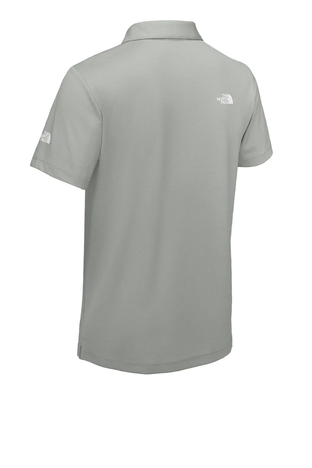 The North Face Mens Ambition Moisture Wicking Short Sleeve Polo Shirt - Heather Meld Grey